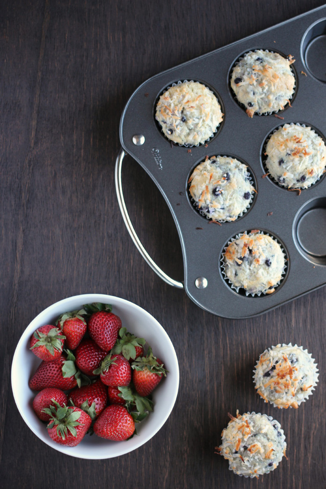 coconut blueberry muffins 1