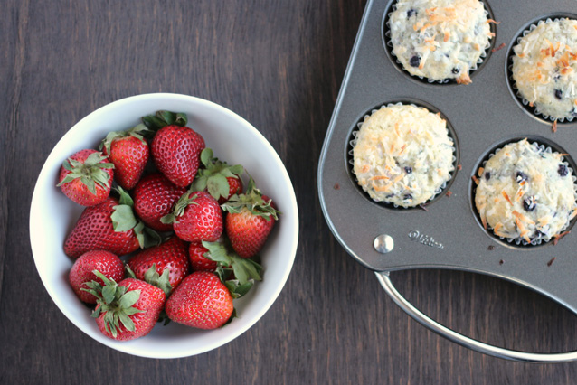 coconut blueberry muffins 2