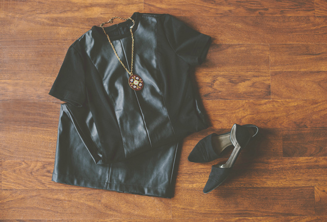 little leather dress 1
