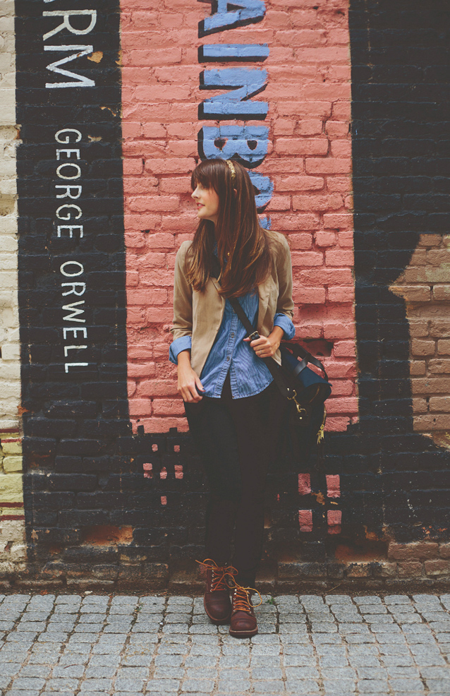 school girl casual layers with filson