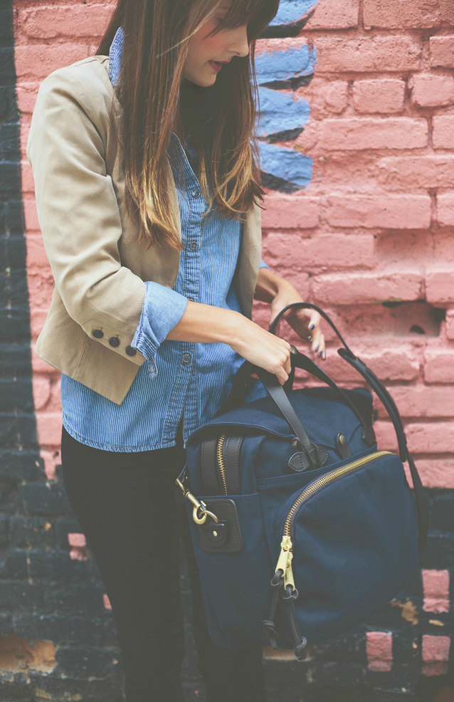 school girl casual layers with filson