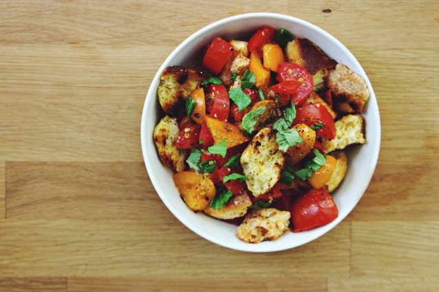 tomato basil panzanella