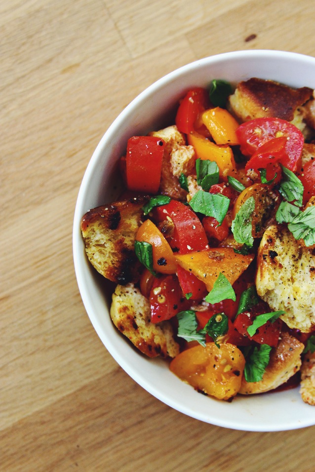 tomato basil panzanella