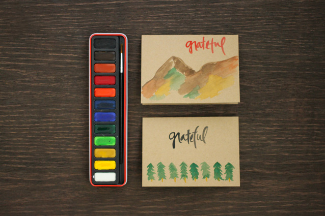 homemade grateful greeting cards
