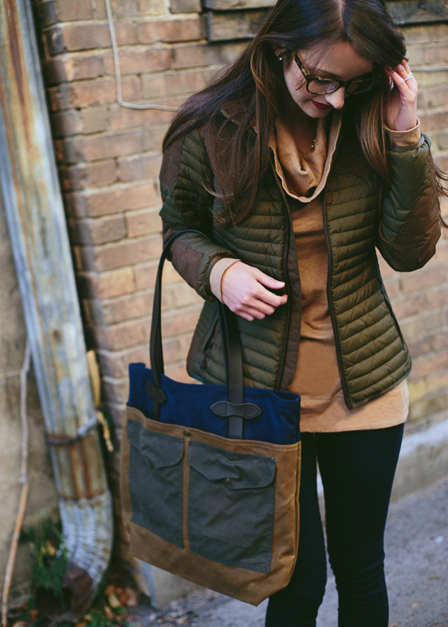 winter neutrals & a filson bag