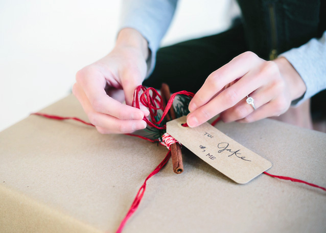 kraft paper wrapping, gifts for the guys, finding beautiful truth