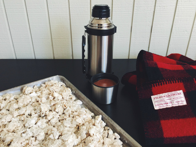 white chocolate coconut muddy buddies