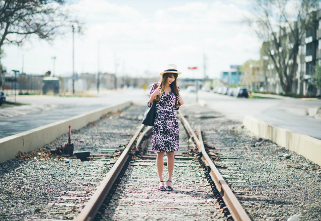 dvf printed wrap dress