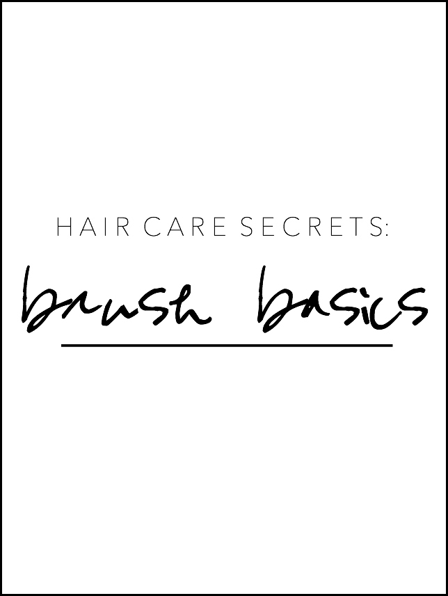 hair care secrets: brush basics