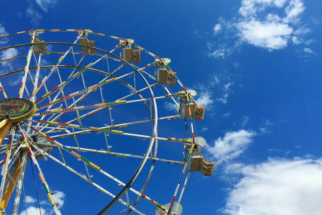 Blue Skies and Carnival Rides