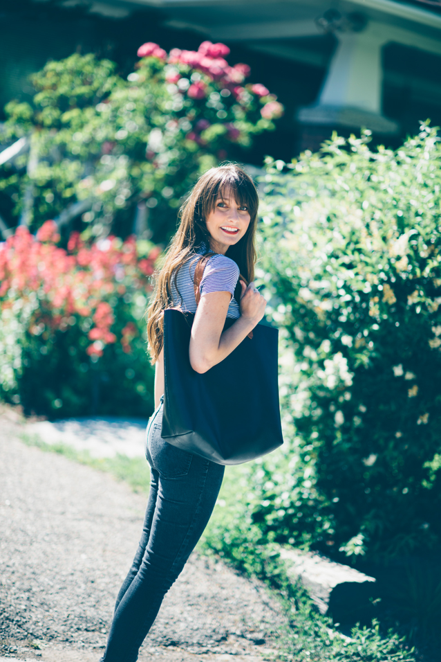 like a french girl in a striped tee