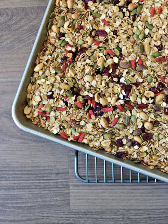 finding beautiful truth, pistachio peanut pepita granola