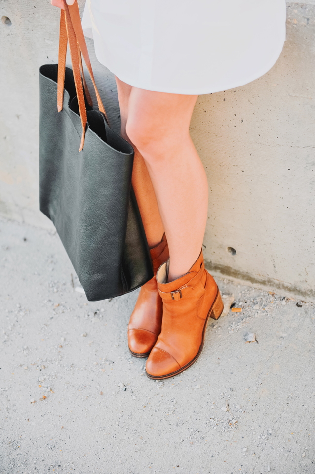 finding beautiful truth, wolverine boots, madewell tote