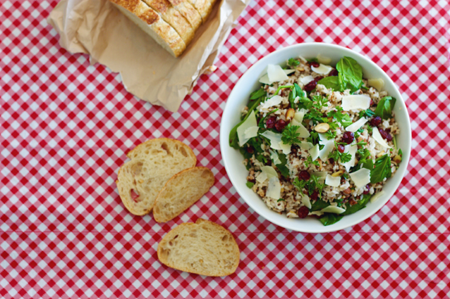 finding beautiful truth, healthy dinner, wild rice salad