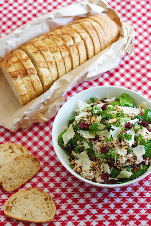 finding beautiful truth, healthy dinner, wild rice salad