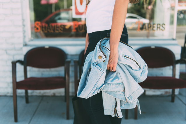 gap denim jacket, finding beautiful truth