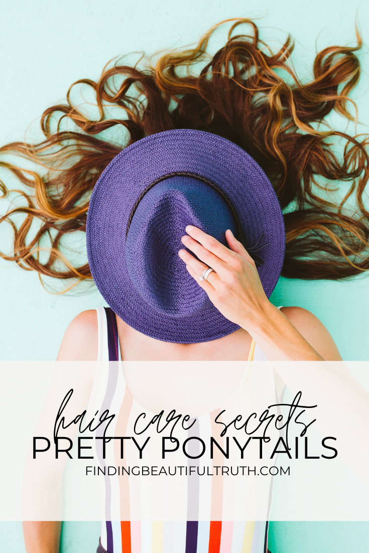 pretty ponytail hair inspo | Finding Beautiful Truth