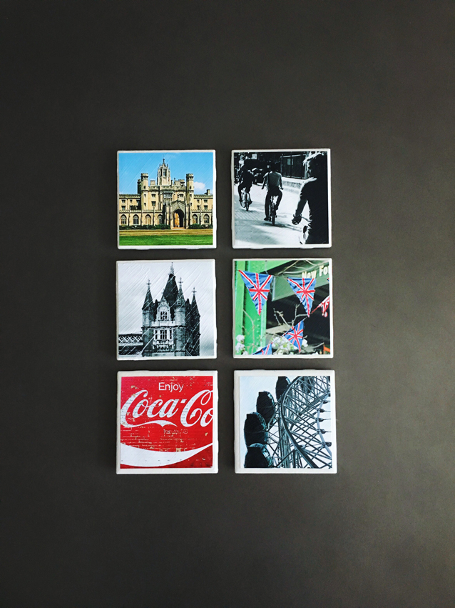 finding beautiful truth, diy instagram coasters, london