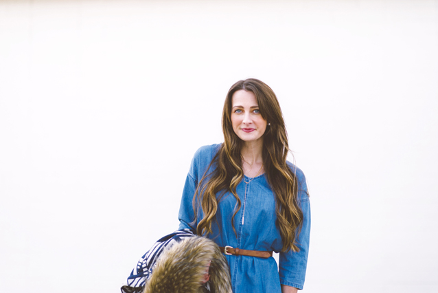 denim tunic, finding beautiful truth, pattern coat