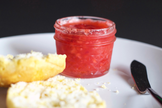 strawberry freezer jam, finding beautiful truth, jam recipe