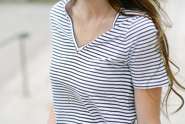 finding beautiful truth, banana republic, striped tee