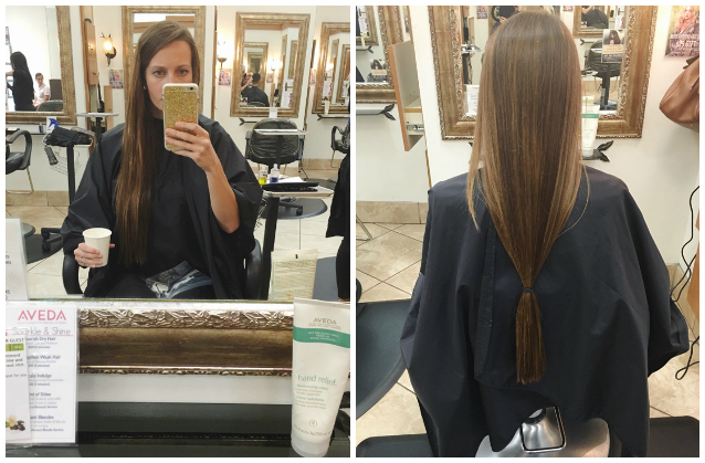 donation day, finding beautiful truth, donating hair to charity