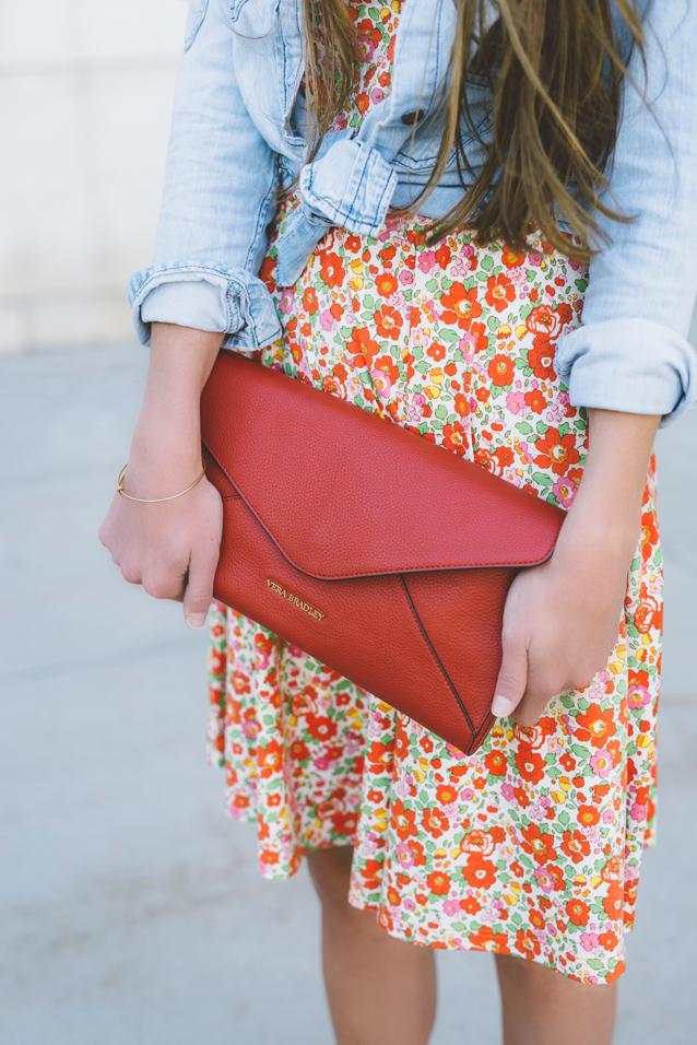 liberty london floral print, finding beautiful truth, vera bradley clutch