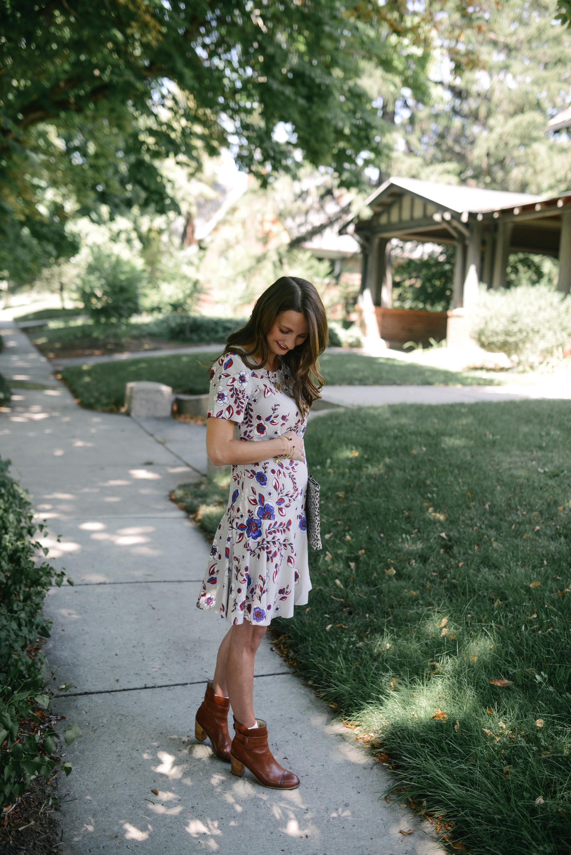 floral dress to wear now and later via Finding Beautiful Truth