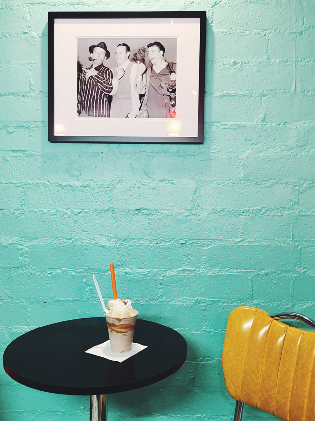 chocolate milkshake, finding beautiful truth, palm springs