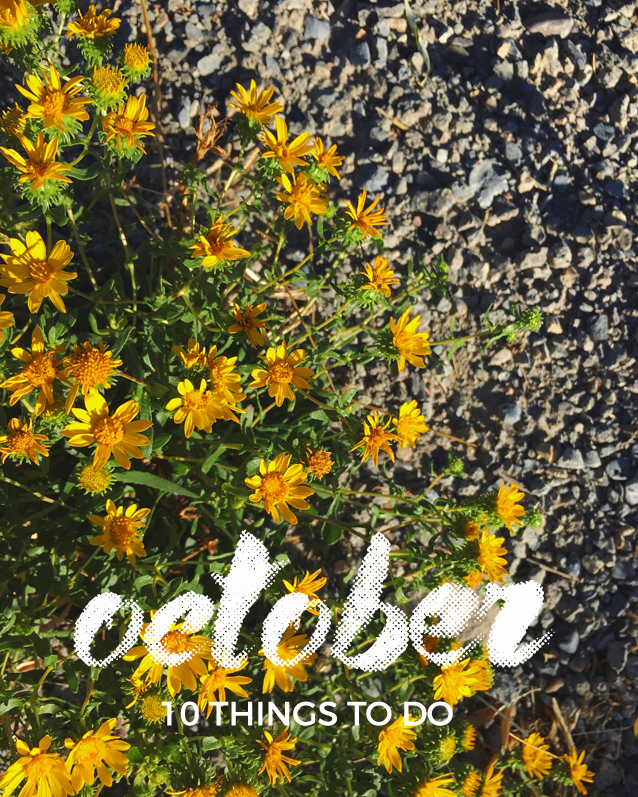 10 things to do in October via Finding Beautiful Truth