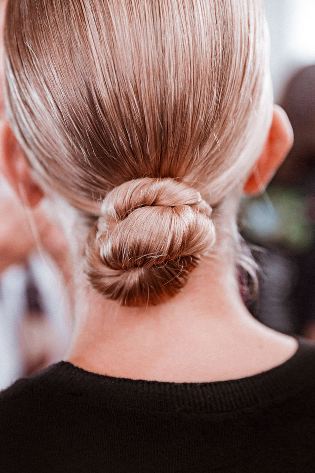 updo ideas: the sleek twisted bun via Finding Beautiful Truth