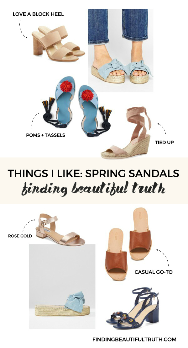 spring sandal edit for 2017 | via Finding Beautiful truth