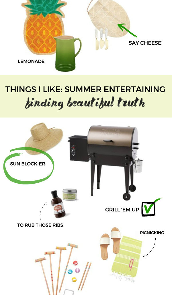 summer entertaining picks | via Finding Beautiful Truth