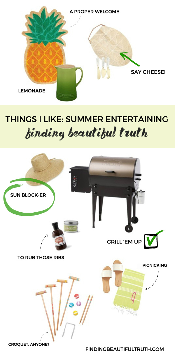 summer entertaining picks | via Finding Beautiful Truth