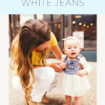 transitioning white denim into fall | Finding Beautiful Truth