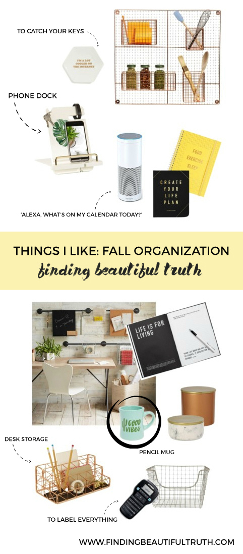 fall organization must-haves to get your place ready for the back-to-school rush | via Finding Beautiful Truth