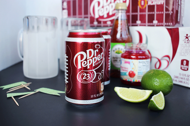 DIY Dr Pepper soda bar + lime simple syrup recipe | via Finding Beautiful Truth