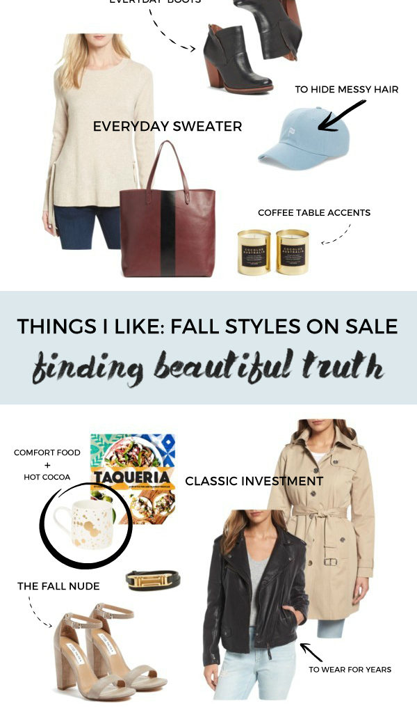 fall styles that are currently on sale | via Finding Beautiful Truth