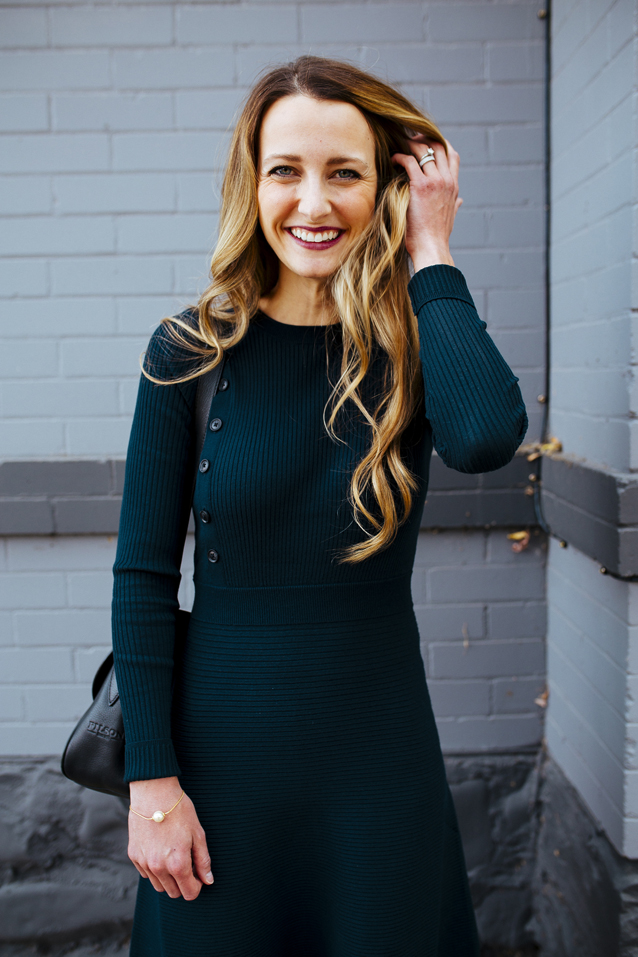 Black and gold sweater dress sales