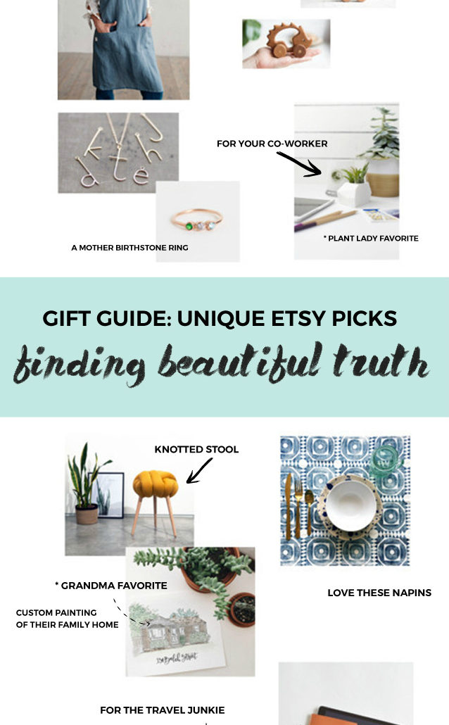 Gift Guide: Unique Etsy Picks