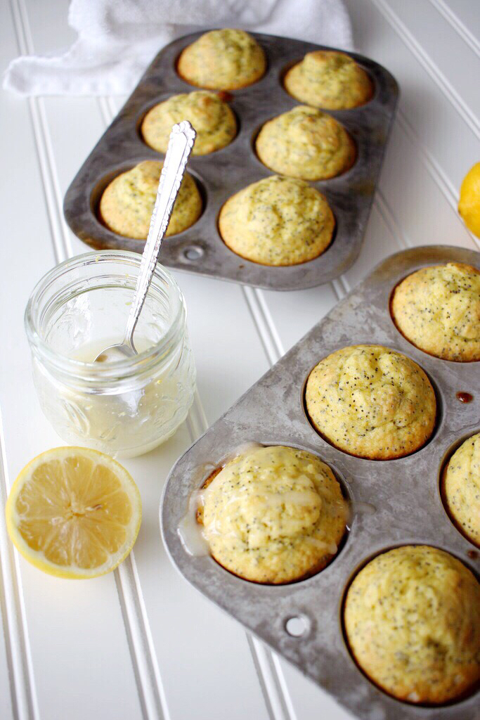 easy lemon poppy seed muffin recipe + lemon glaze for brunch | Finding Beautiful Truth