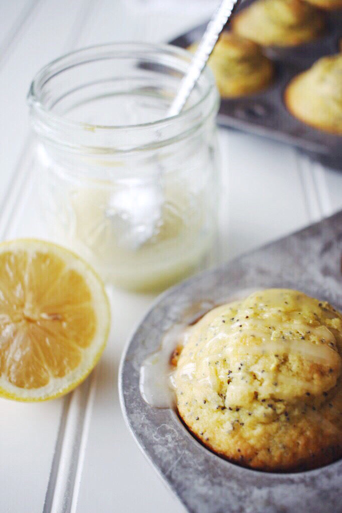 easy lemon poppy seed muffin recipe + lemon glaze for brunch | Finding Beautiful Truth