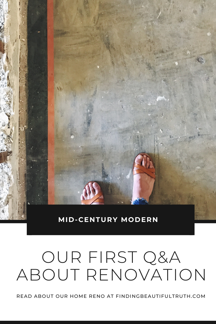 home renovation Q&A | Finding Beautiful Truth