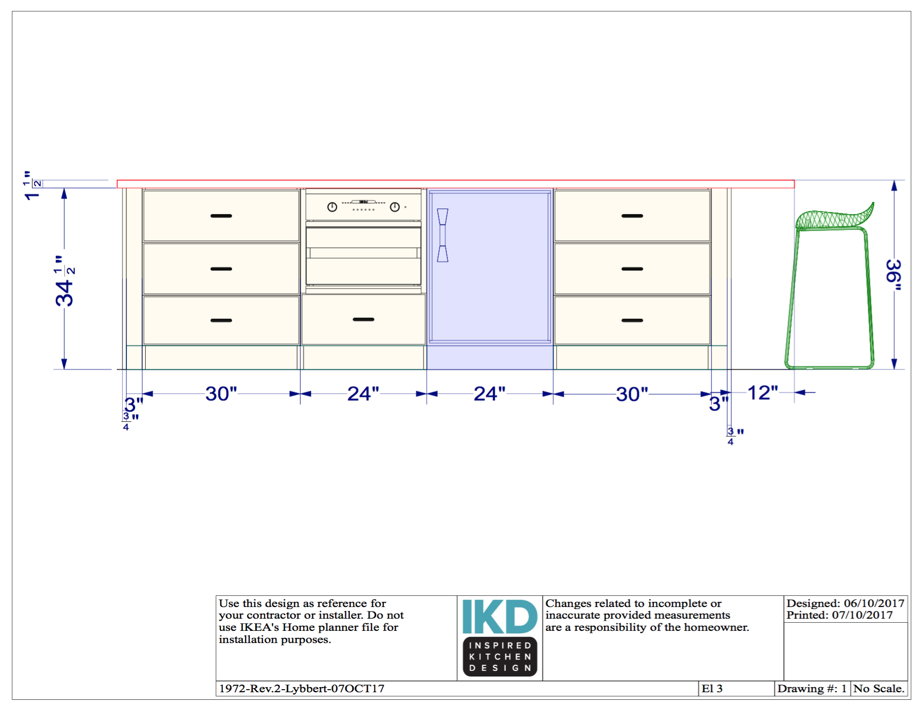 our kitchen layout design from inspired kitchen design | Finding Beautiful Truth