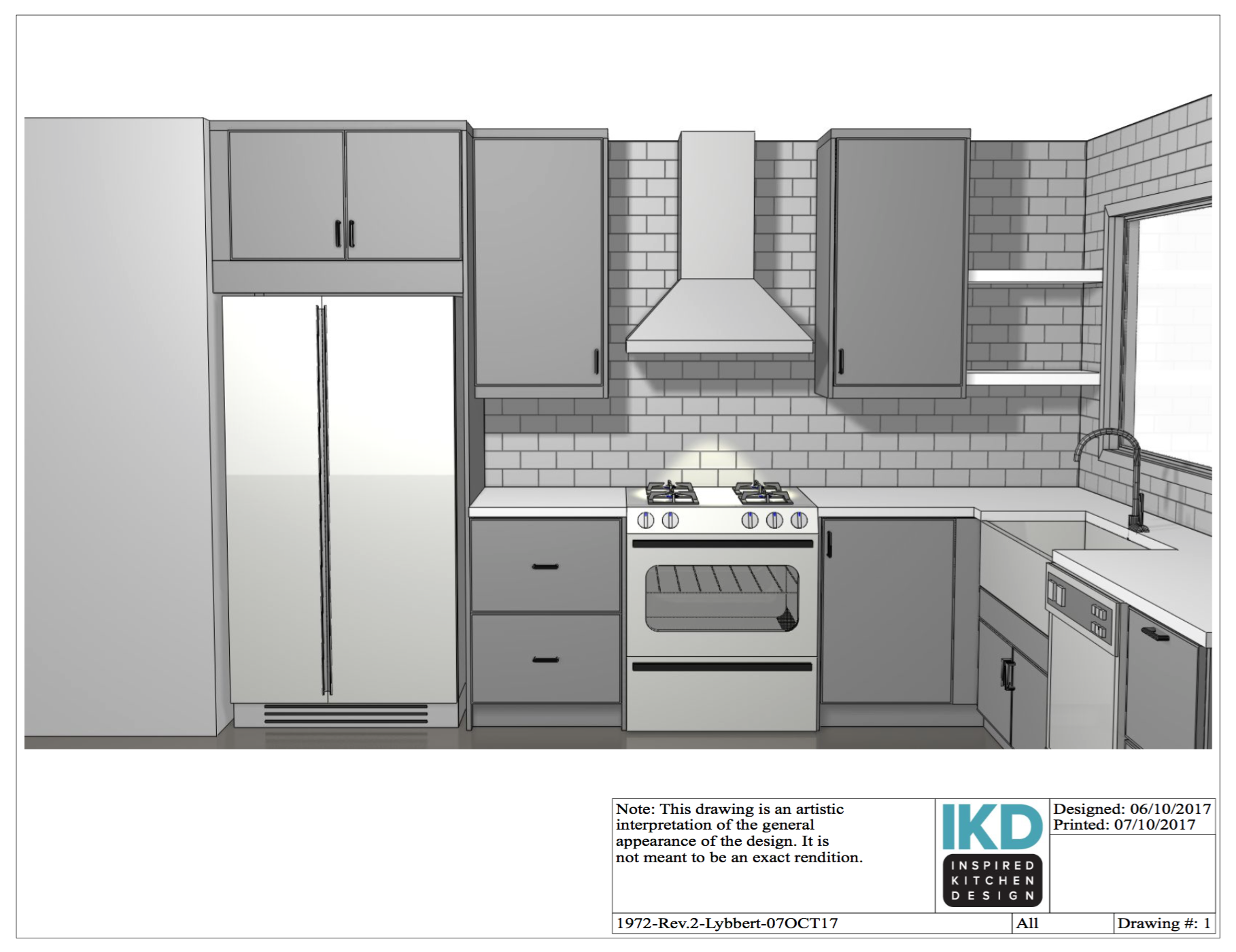 our kitchen layout design from inspired kitchen design | Finding Beautiful Truth