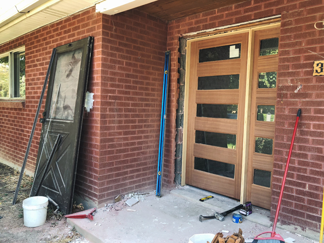 a progress update for our mid-mod renovation | simpson door co. install | Finding Beautiful Truth
