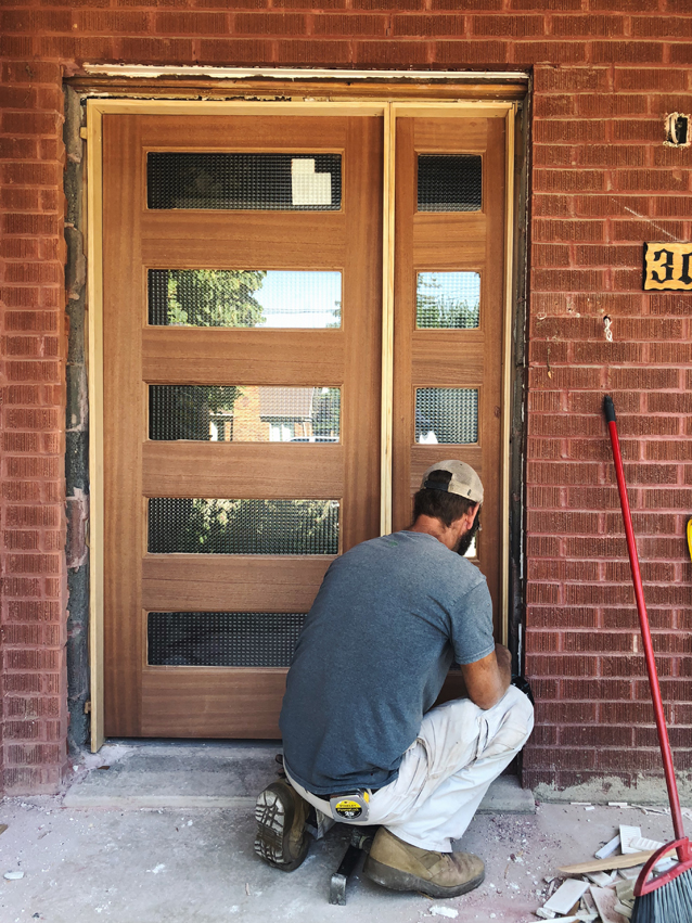 a progress update for our mid-mod renovation | simpson door co. install | Finding Beautiful Truth