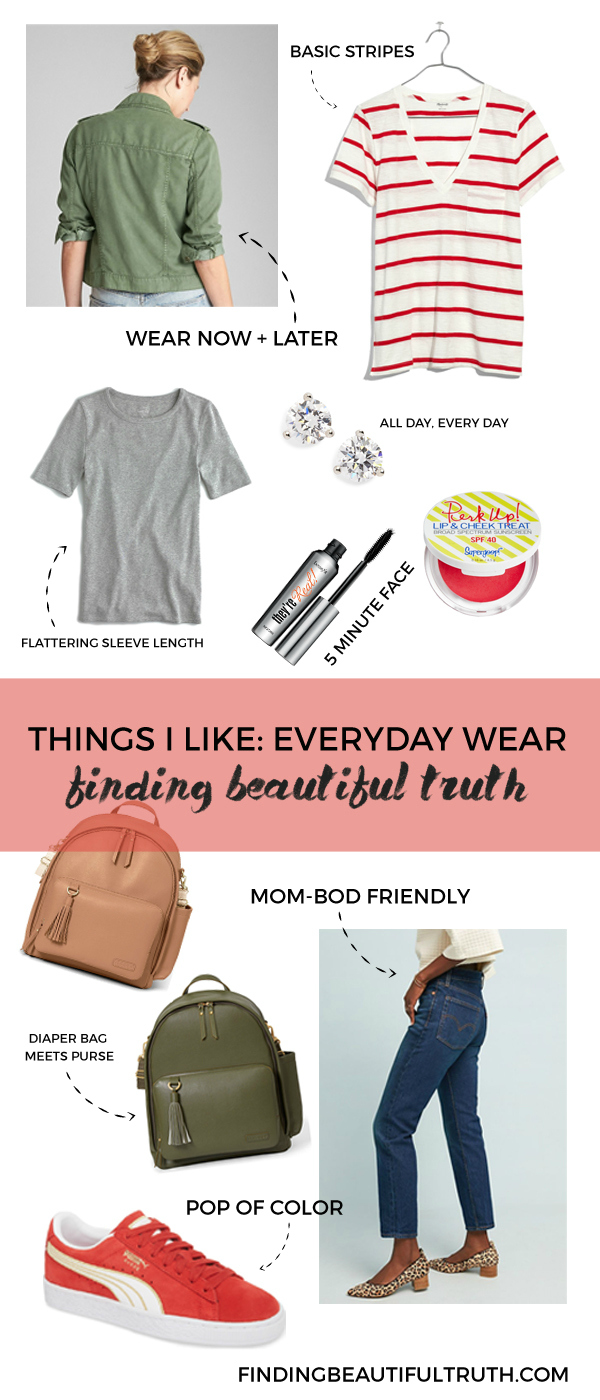 things i like: everyday wear | a roundup of transitional clothing items via Finding Beautiful Truth