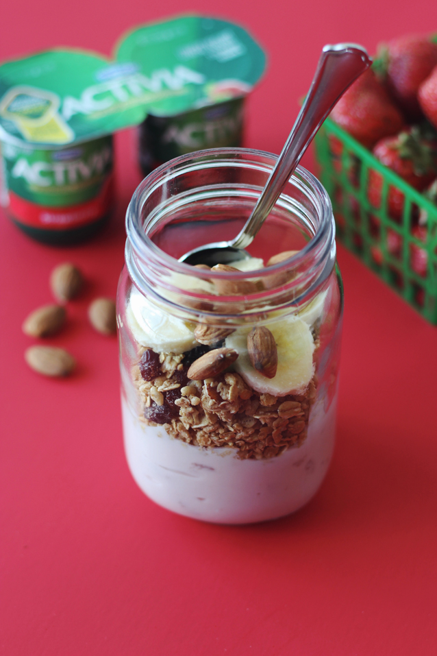 my go-to probiotic yogurt parfait | ingredient list via Finding Beautiful Truth