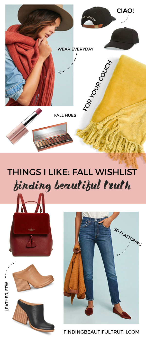 things i like for fall | my fall 2018 wish list via Finding Beautiful Truth